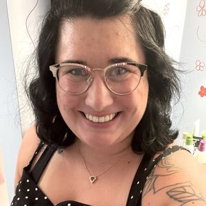 Warby Parker “Blair” rose gold frames